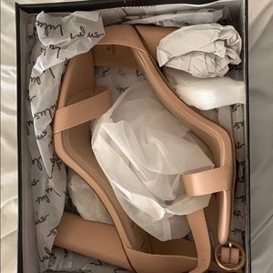 Lulu’s Nude Ankle Strap Heels